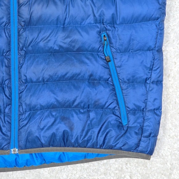 Eddie Bauer Vest Mens XL Tall Blue First Ascent Down Puffer Hiking Outdoors READ - Picture 2 of 15